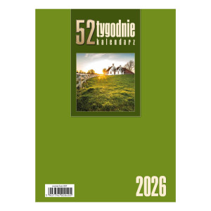 kalendarz Biurkowy - Stojący - Tygodniowy - 52T -j.zielony