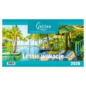 Kalendarz Biurkowy - STOJĄCY GALILEO - LETNIE WAKACJE