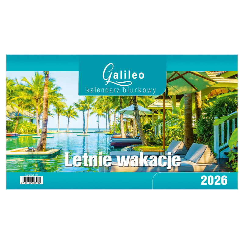 Kalendarz Biurkowy - STOJĄCY GALILEO - LETNIE WAKACJE