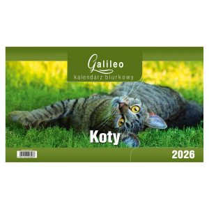 Kalendarz Biurkowy - STOJĄCY GALILEO - KOTY