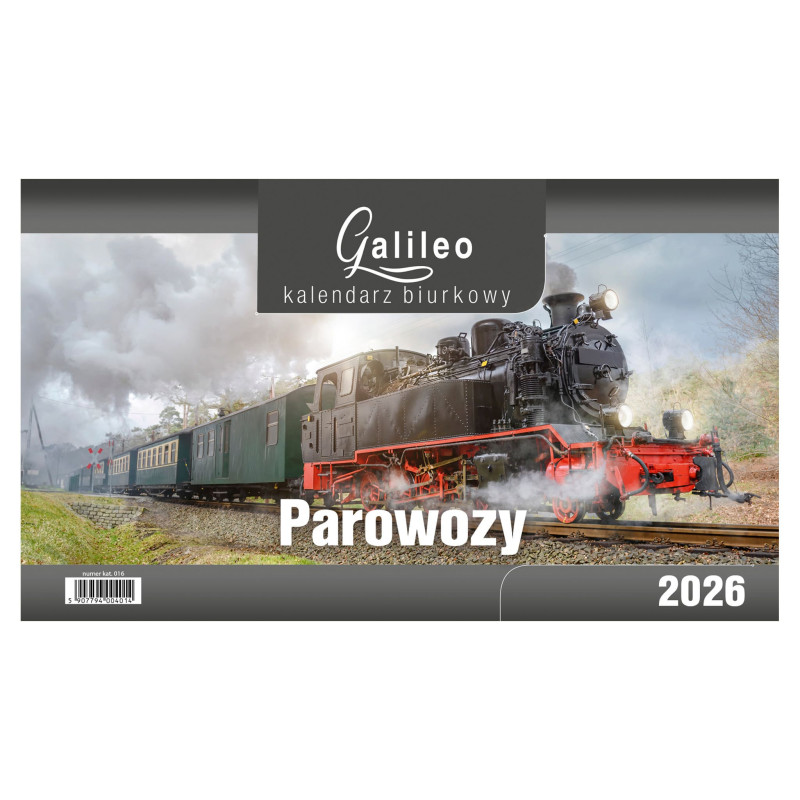 Kalendarz Biurkowy - STOJĄCY GALILEO - PAROWOZY