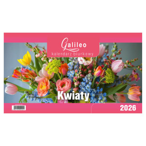 Kalendarz Biurkowy - STOJĄCY GALILEO - KWIATY