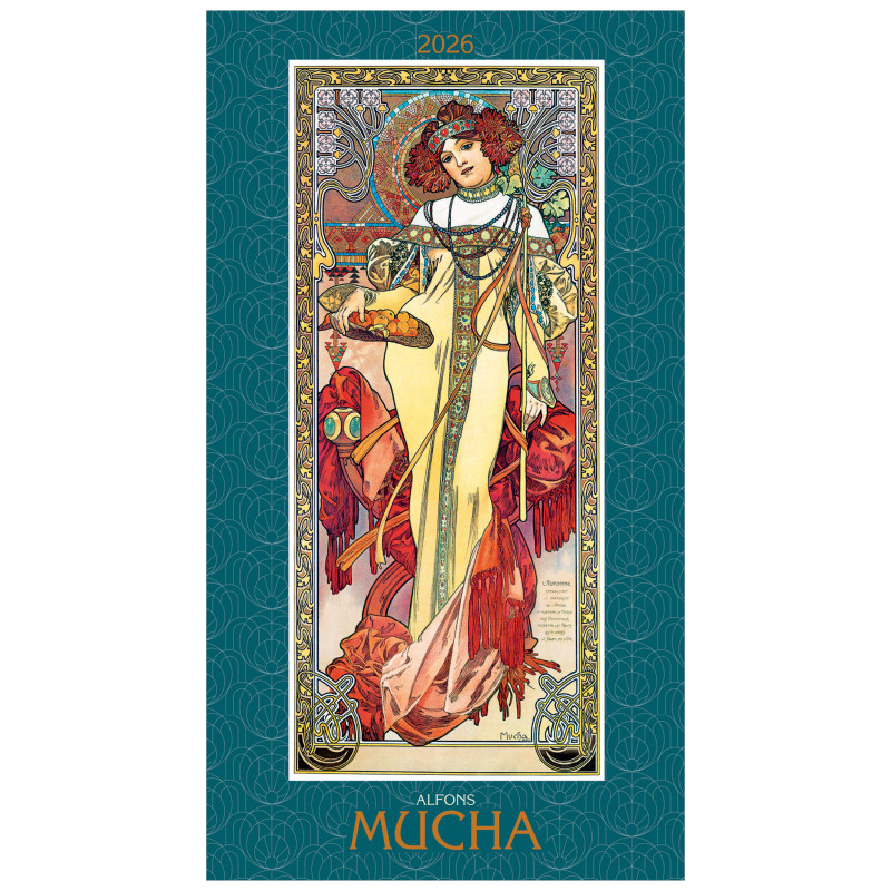 KW-06 ALFONS MUCHA kalendarz wieloplanszowy spiralowany