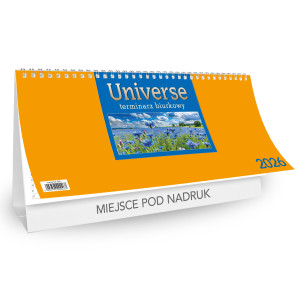 Kalendarz Biurkowy - STOJĄCY UNIVERSE - żółty