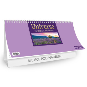 Kalendarz Biurkowy - STOJĄCY UNIVERSE - fioletowy