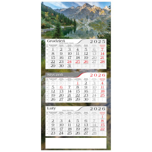 kalendarz trójdzielny poster - MORSKIE OKO