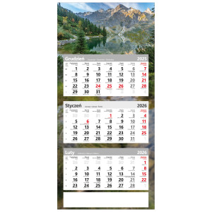 kalendarz trójdzielny poster - MORSKIE OKO