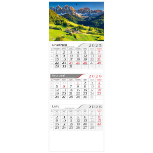 kalendarz trójdzielny - DOLOMITY