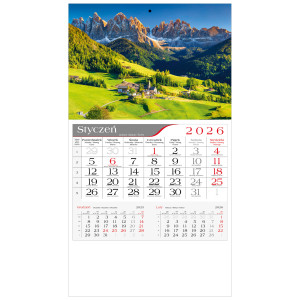kalendarz jednodzielny  - DOLOMITY